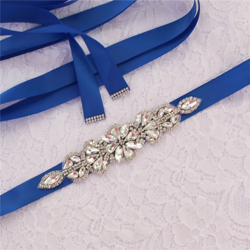 Rhinestone Wedding Dress Sash Belt Alloy Leaf Bridal Belts Women Robe Evening Gown Belt Wedding Accessories