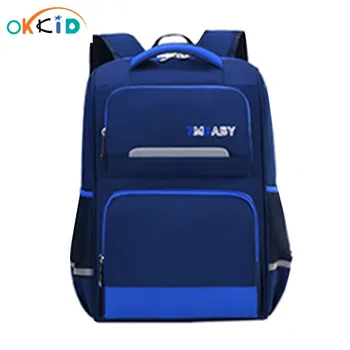 

OKKID waterproof school backpack for boy primary student backpack kids school bag pack reflective strip children book bag gift