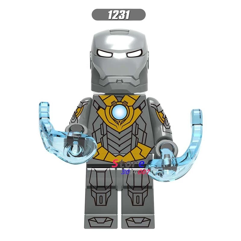 50 шт. Мстители Endgame Железный человек IronMan MK85 MK50 MK30 Mk16 Mk18 Mark 21 Mark 28 военная машина перец строительный блок для детей - Цвет: XH1231