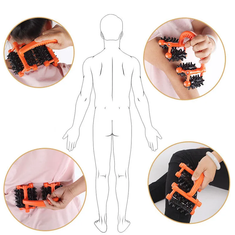 Ручной лимфатический массаж Системный Acupoint Foot Roller Massager Ball Шариковый массажер шейного позвонка 4258