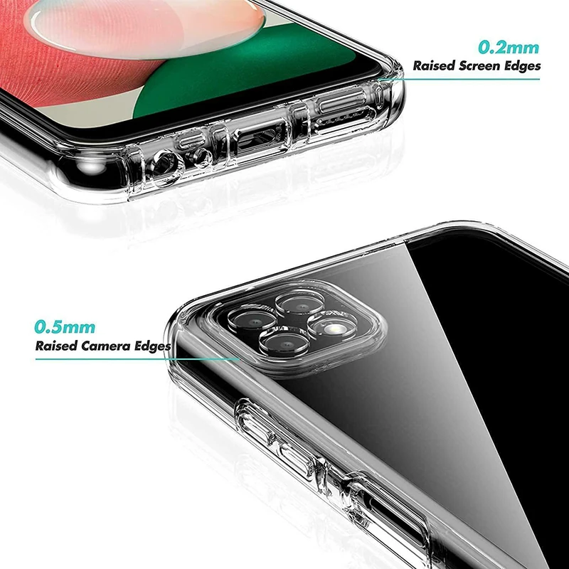 360 Full Body Case For Samsung Galaxy A12 A21S A20E A50 A70 A40 A10 A41 A42 A51 A53 A54 A55 A56 5G Double Side TPU Clear Funda