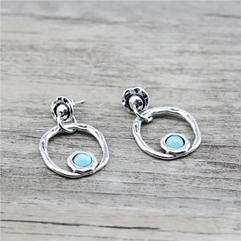 Anslow 2020 Fashion Jewelry New Designer Round Shape Women Female Charms Earrings Retro Candy Color Beads Wedding Gift LOW0003AE