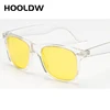 HOOLDW-gafas de sol polarizadas para mujer, lentes de sol transparentes con marco de visión nocturna, reflectantes, con UV400 ► Foto 2/6
