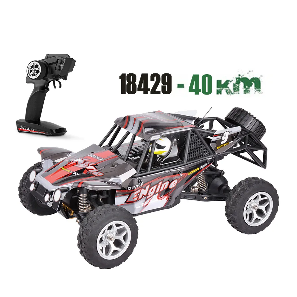 Wltoys 18428 Модернизированный 540 щеточный мотор высокая скорость 40 км/ч 1:18 4D 2,4G RC автомобиль - Цвет: 1RD