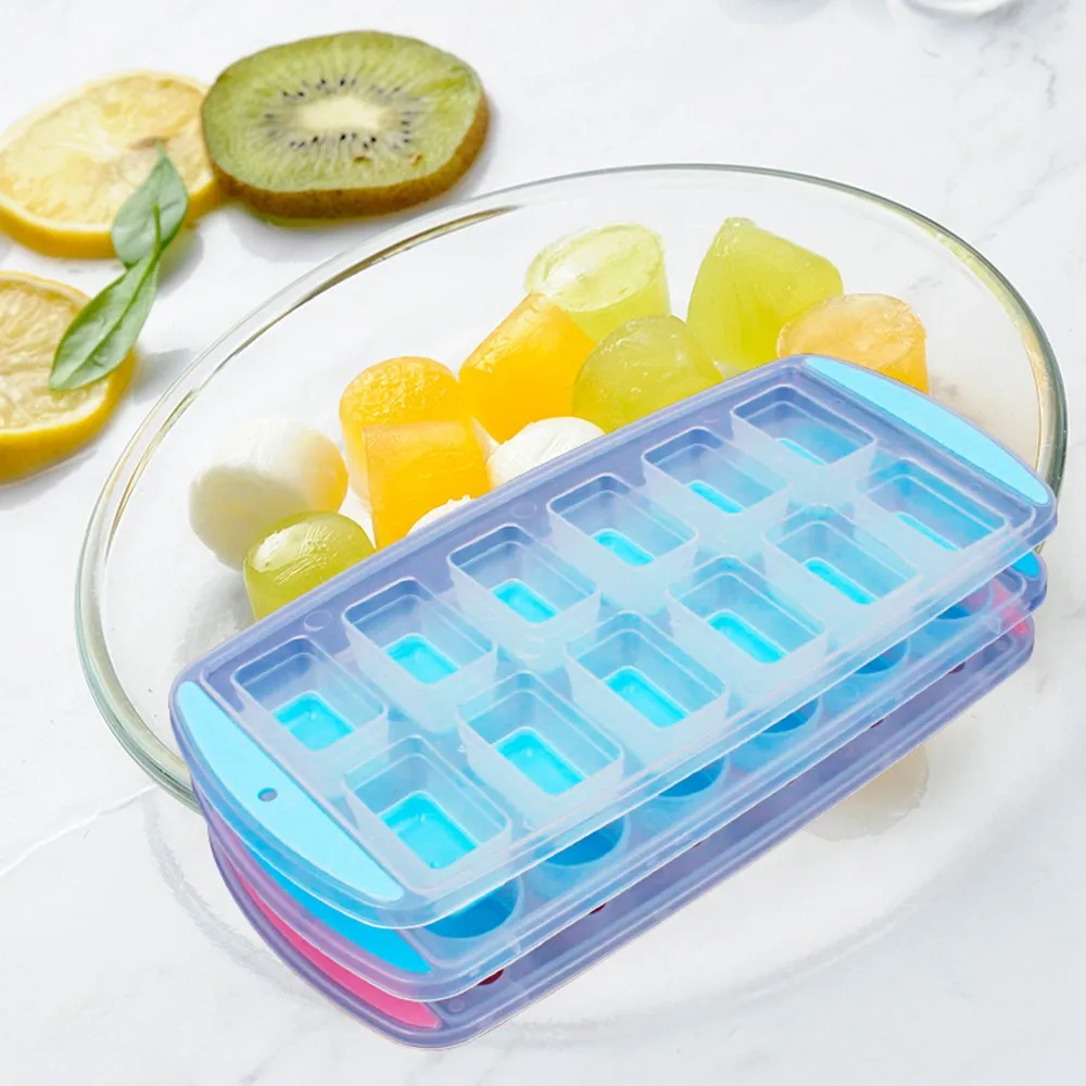 3pcs/set Silicone Ice Mold Rectangle Plum Blossom Cylinder Lattice-making Box DIY Popsicle Tool Kitchen Supplies