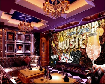 

beibehang Wallpaper luxury gold 3D stereo European papel de parede 3d wallpaper cool slow bar fashion cafe KTV background wall