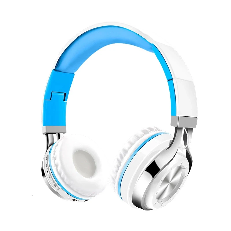 IN-501-Blue Bluetooth наушники, беспроводные наушники, наушники с шумоподавлением, подходят для мобильной музыки, складные наушники - Цвет: IN-501-Blue