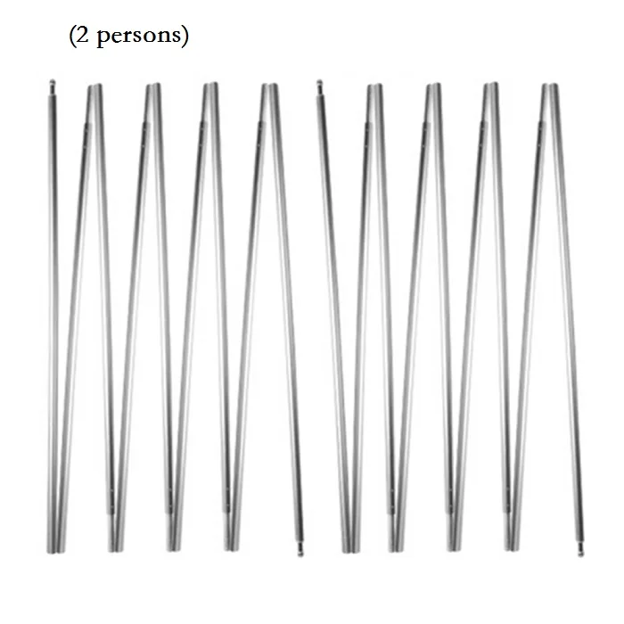 Открытый Многофункциональный тент полюс Кемпинг Тент стержень стенд расширение двери железный каркас навес Прихожая стержень Палатка аксессуары - Цвет: Type C 2 persons
