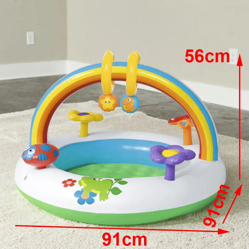 Children's Slide Baby Pool Water Slide Inflatables Kid Swimming Pool Infant Pools Children's Sliding Board Swim Outdoor