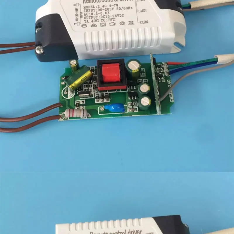 Светодиодный драйвер с регулируемой яркостью постоянного тока 4-7 Вт 8-12 Вт с 2,4G RF беспроводным пультом дистанционного управления, потолочный светильник