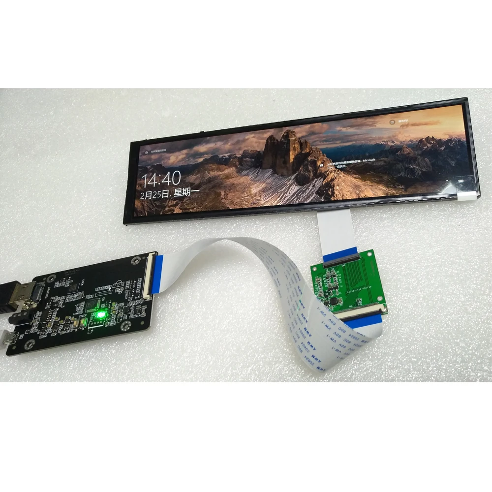 Raspberry Pi 8,8 дюймов HDMI Дисплей lcd 1920 × 480 ips экран с HDMI MIPI USB драйвер плата или плата андроида мини-PINCAB проект