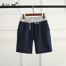 Хлопковые спортивные беговые шорты для женщин фитнес тренировочная спортивная одежда спортивный костюм Повседневный Свободный шнурок спортивные шорты