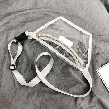 

Fashion Design Women Transparent Waist Bags PVC Fanny Packs Girls Casual Waterproof Crossbody Shoulder Chest Belt Bags for Women