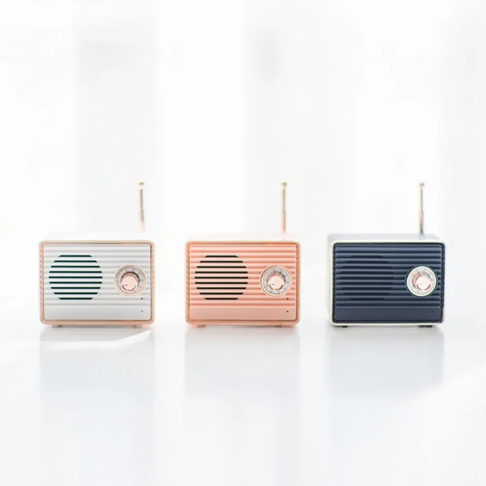 Cm-1 ретро супер бас мини портативный динамик Usb Handfree маленький музыкальный динамик Mp3 плеер с микрофоном