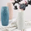 2022 Multiple PE Vase Flower Imitation Ceramic Plastic Flower Vase Flower Basket Nordic Style Modern Vases Decoration Home Decor 1