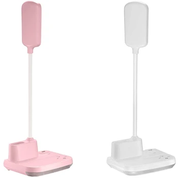 

LED Desk Lamp,Rechargeable Desk Lamp with USB Charging Port & Pen Holder, 3 Color Modes,Dorm Bedroom Reading