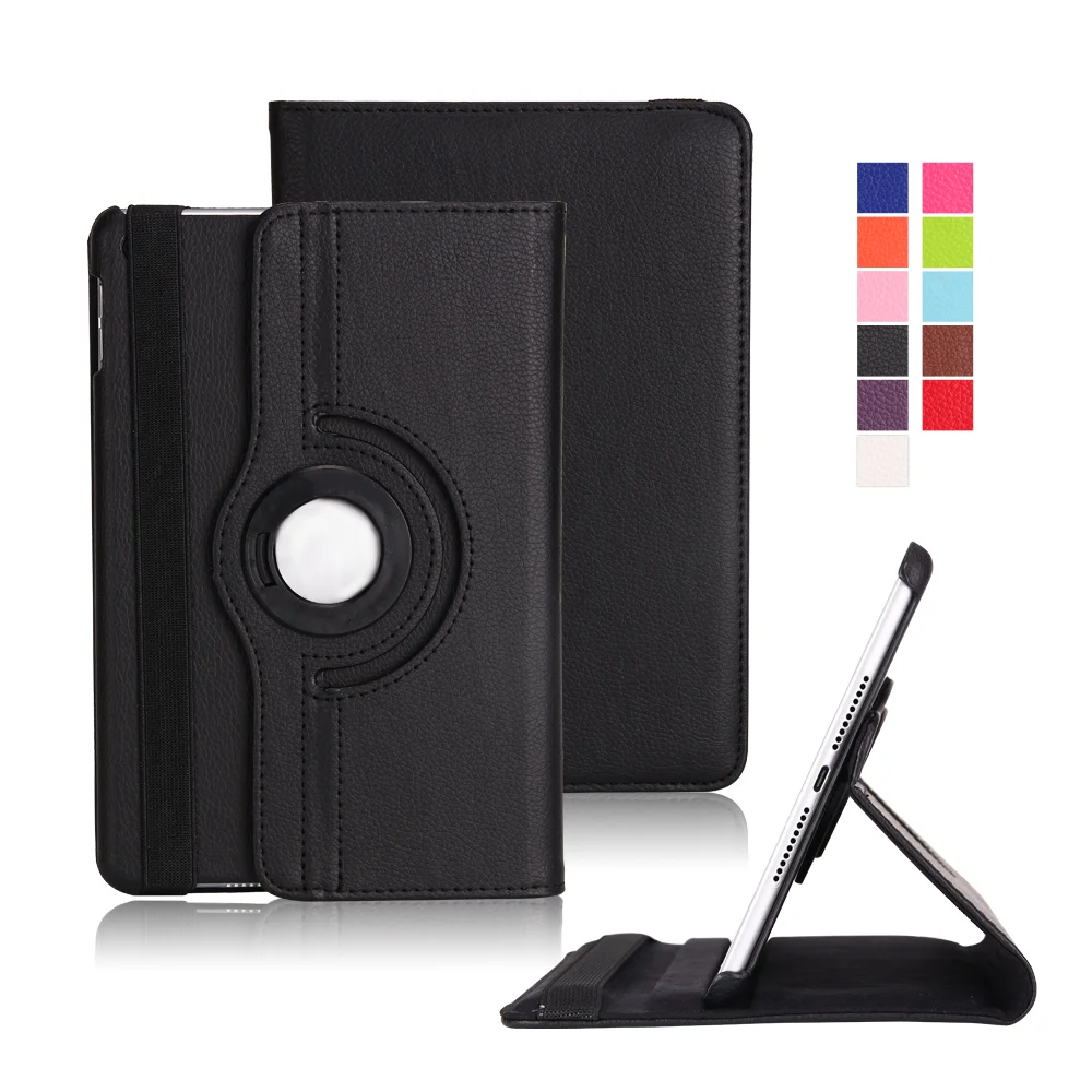 Для huawei MediaPad T3 10 чехол ультра тонкий из искусственной кожи 360 подставка смарт-чехол для huawei MediaPad T3 10,0 чехол 9,7 дюймов - Цвет: Black