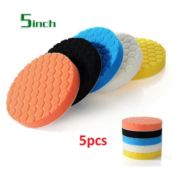 

5Pcs/Set Buffing Sponge 3/5/6/7 inch Polishing Pad Kit Polisher Use Round Sponge