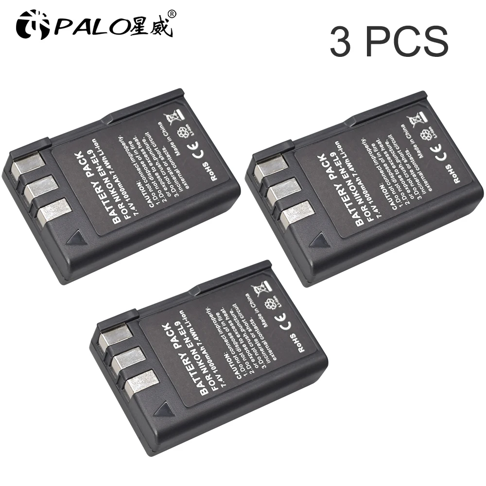 2x2000mAh EN-EL9 EN-EL9a Akku Ladegerät Für Nikon D5000 D3000 D40X D60 D40C DSLR