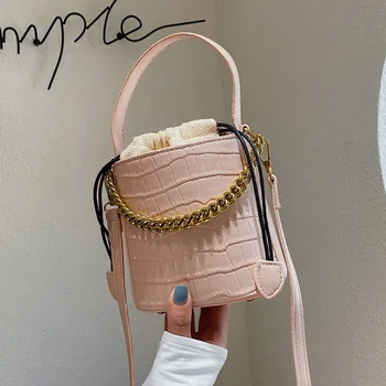 

Crocodile Pattern Bucket Bags For Women 2020 Summer Crossbody Bags Purses and Handbags Female Shoulder Messenger Bag Sac A Main