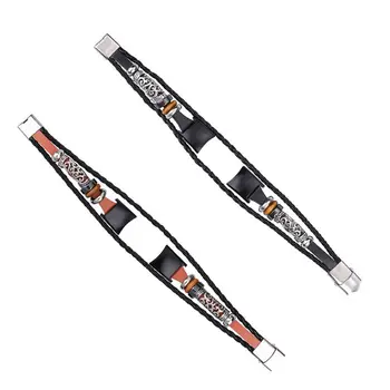 

National Style Braided Woven Rope Bracelet Metal Clasp Conjunction Wrist Strap Watch Band for Huawei Honor Band 5/4 Bracelet