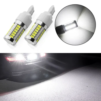 

2PCS T20 7440 W21W WY21W 33 SMD 5730 LED car Backup Reserve Lights 33SMD 5630 LED motor brake light Bulb white red Orange amber