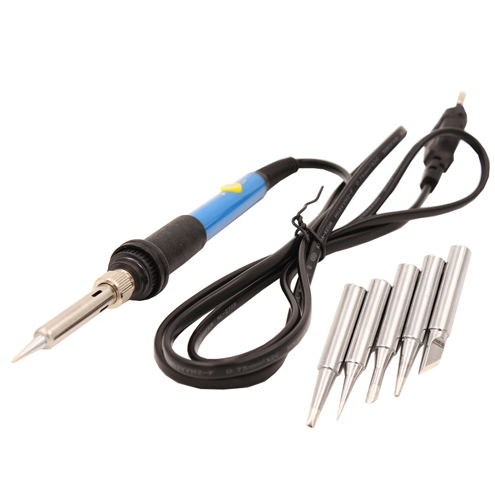 Contains Soldering-Station-Tool Temperature-Control Heater Adjustable 60W Suction-Cup