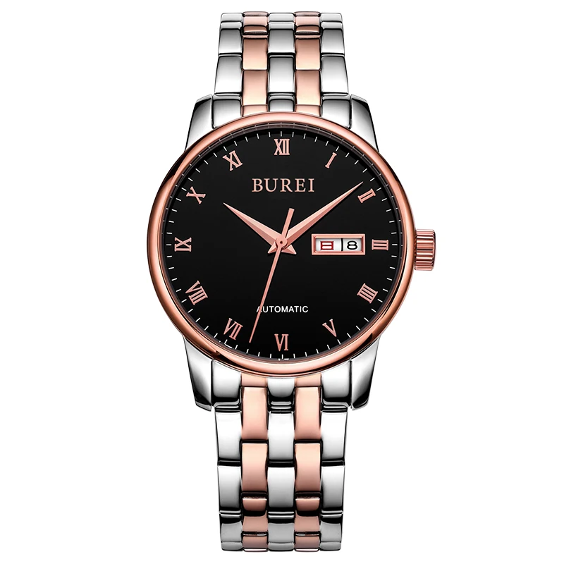 BUREI 1002 швейцарские часы женские люксовый бренд модуль времени NH36 подлинный автоматический механический календарь женские часы - Цвет: 03 man watch
