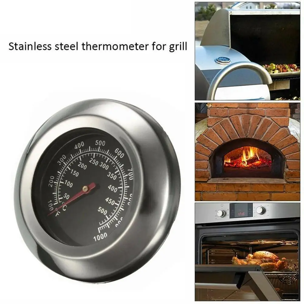 High-Temperature BBQ Smoker Grill Thermometer Gauge