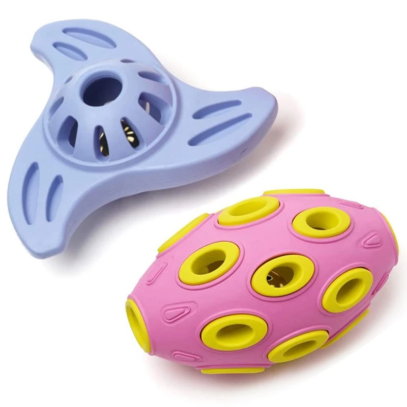 

Interactive Dog Toys,Durable Dog Chew Toys for Chasing Chewing Playing,Rubber Dog Treat Toy Food