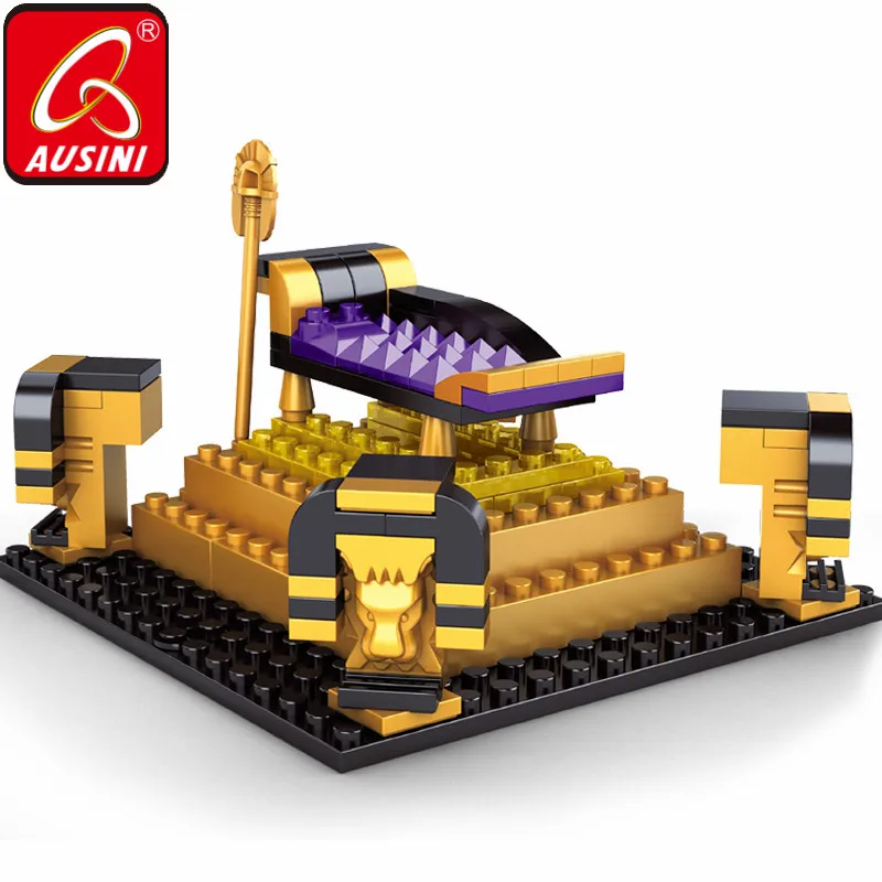 

AUSINI Pyramid Model Building Blocks Cleopatra Mini Figures Bricks Toys for Children Creative Kids Plaything Block Girls Gifts