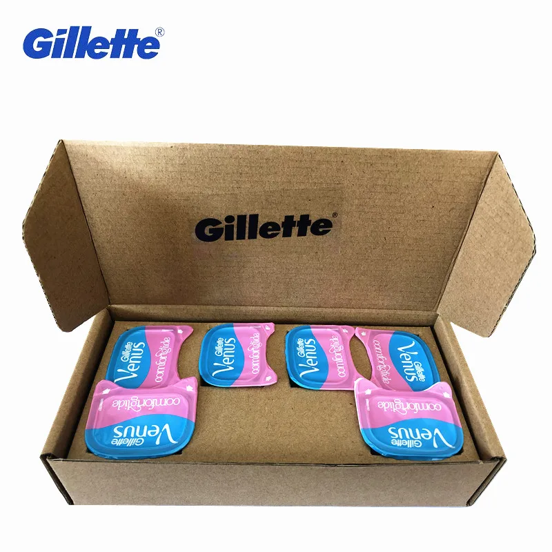 

Custom Packaging 6PCS Baldes Gillette Venus 3 Layer Women Shaving Razor Blades Shave Hair Removal Razor Head for Bikini Body
