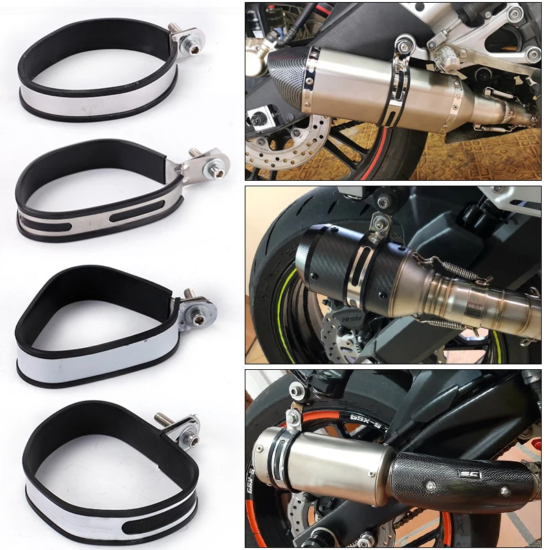 Candeon Motorrad Auspuff Schalldämpfer Halterung, Motorrad Auspuffschelle  Universal Motorrad Auspuffhalterung Motorrad Auspuff Aufhänger  Schalldämpferrohr Aufhänger Für Meisten Motorräder : : Auto &  Motorrad