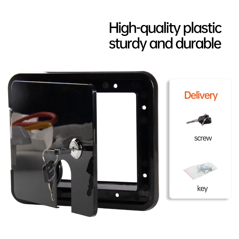 Boat Square Electric Cable Hatch Access Door & 2 Keys Electric Power Cord Cable Hatch For Marine RV Yacht Motorhome Camper boat cable hatch