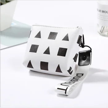 

Cute Geometric Printing Coin Purse Zipper FashionPersonalized Jewelry Coin Purses Wallet Women Handbag