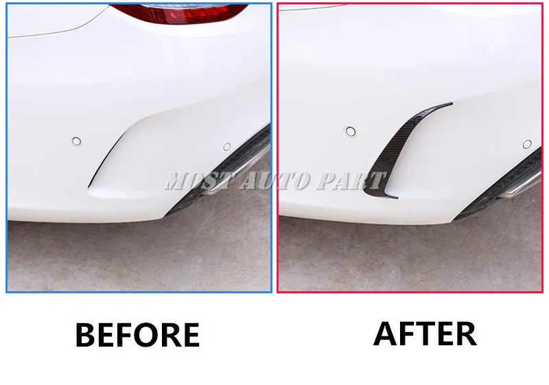 Черный спойлер заднего бампера накладка на вентиляционное отверстие для Benz CLA C117