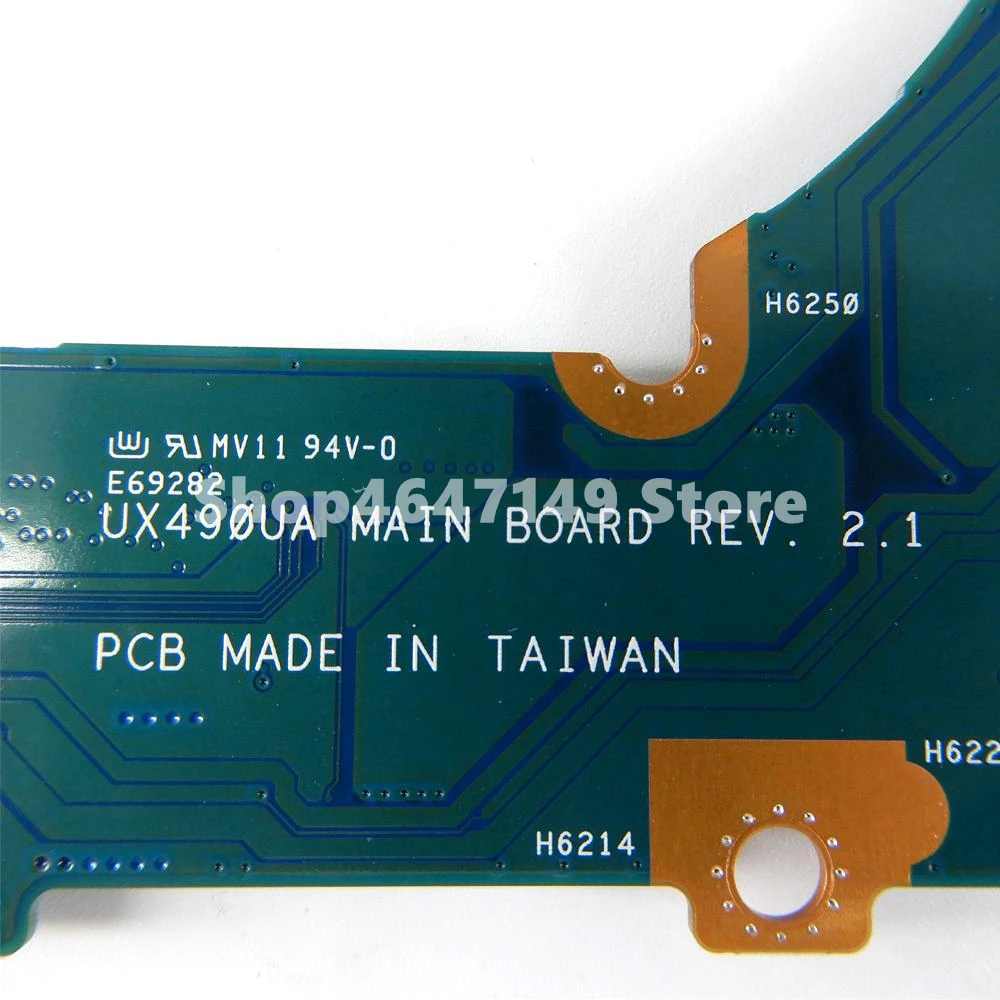  UX490UA i5-7200CPU Mainboard REV2.1 For ASUS UX490 UX490U UX490UA Laptop motherboard UX490UA Mother