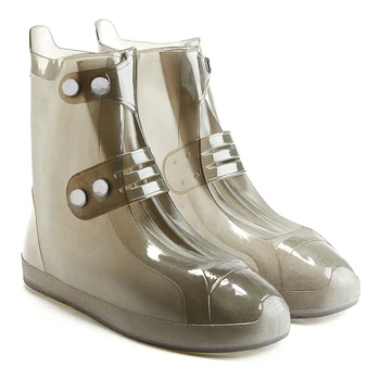 

Anti-slip Rain Boots Women Men Thicken Double Breasted Waterproof Shoe Covers Travel Reusable Durable Adjustable Overshoes