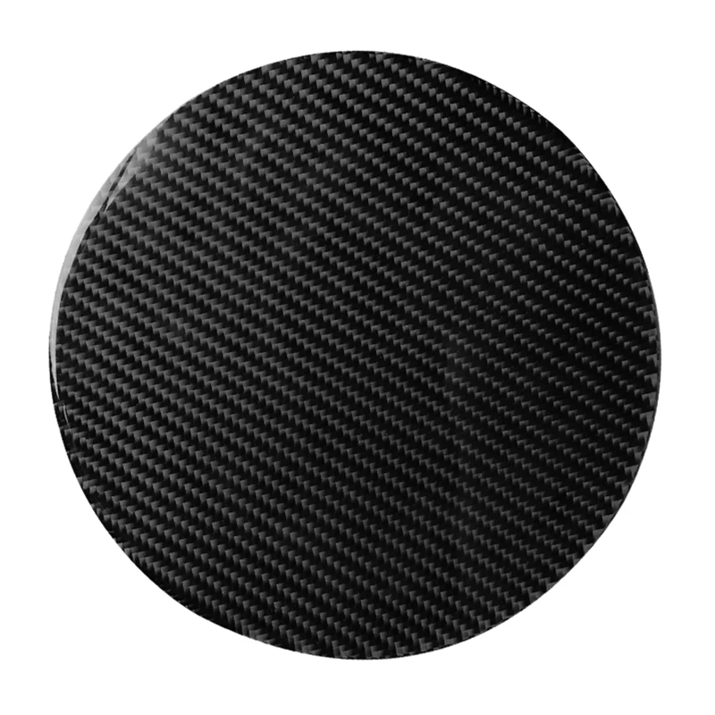 

1X Glossy Carbon Fiber Fuel Door Cover Fuel Tank Door Sticker for Mazda3 2013-2018