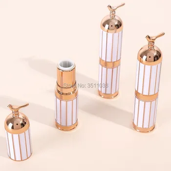 

NEW 12.1mm Empty Cosmetic Lipstick Tube Adorable Bird Gold Lipstick Tube Lip Balm Rouge Refillable Bottle Lip Gloss Container
