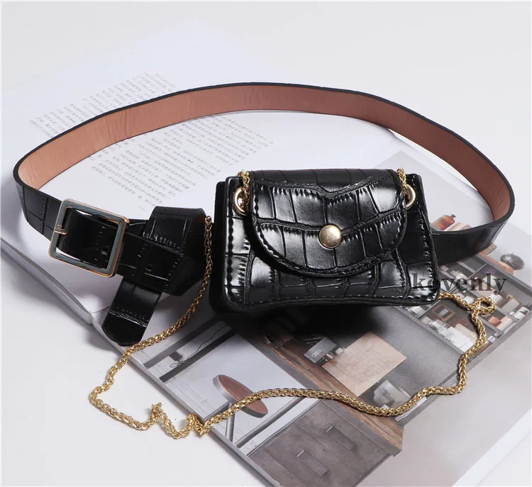 Vintage Waist Bag Lipstick Purse Bolsa Feminina Women Mini Crossbody Bag Pu leather Shoulder Bags Fashion Belt Bags For Women