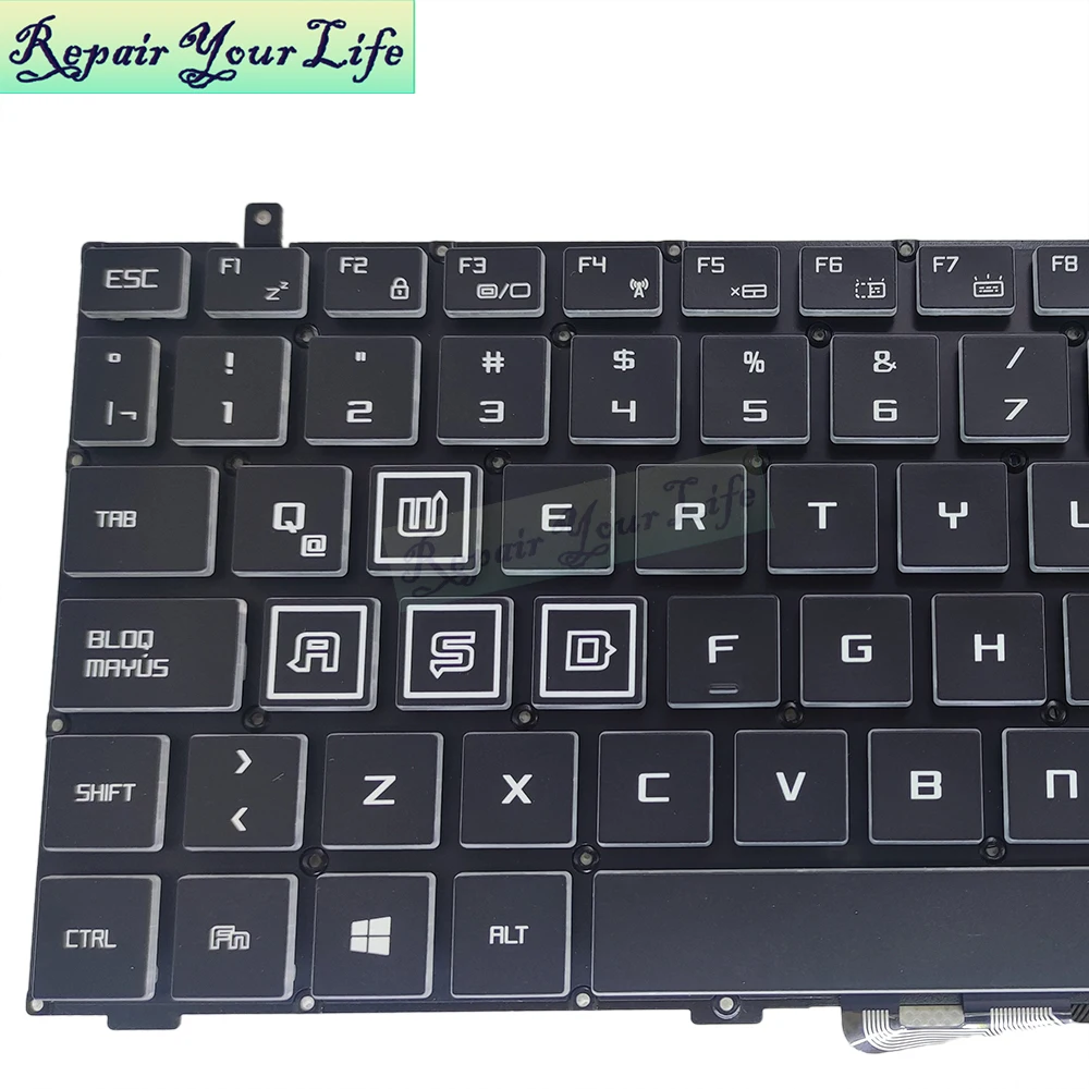 Teclados para Hasee Teclado de Jogos Substituição Latina Espanhol Z7kp7gc Espanha sp es la Shenzhou Computador Portátil Novo Z7-kp7gt Kp7d2 - Imagem 2