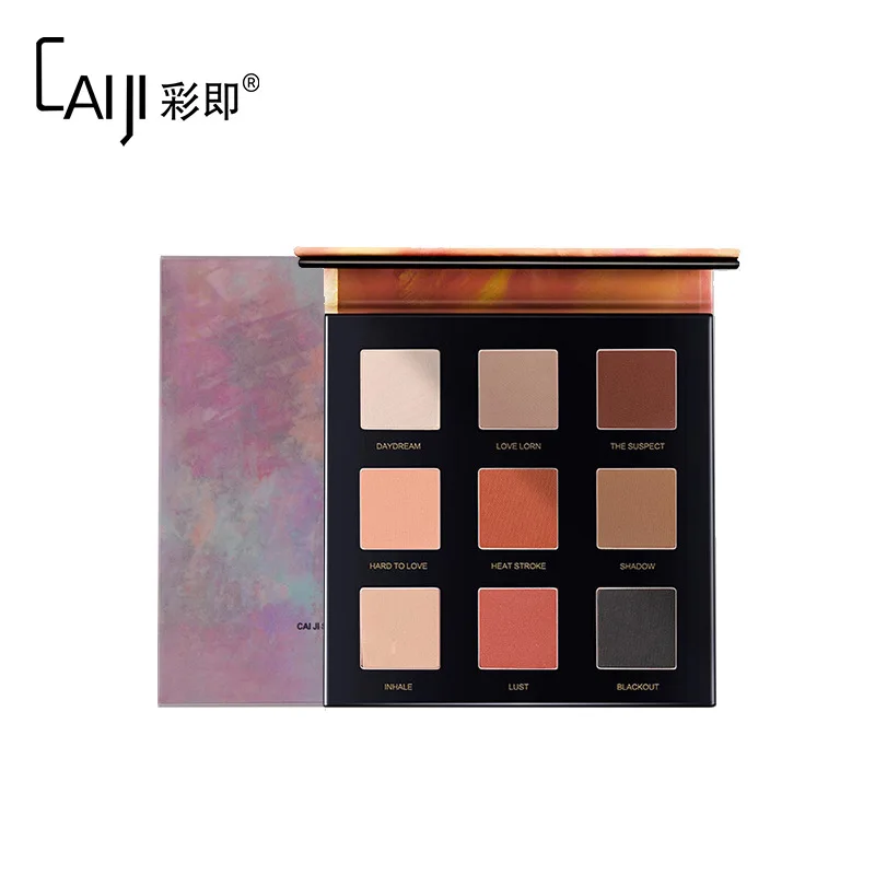 

Brand 9 Colors Shimmer Matte Nude Eyeshadow Makeup Palette Pigmented Long Lasting Eye Shadow Natural Eyes Cosmetics With Brush