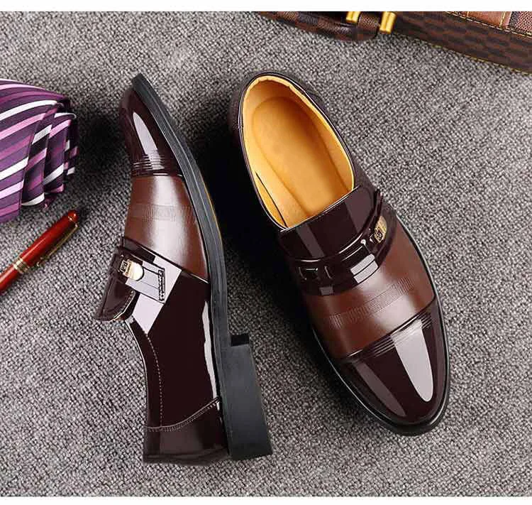 Мужская обувь, увеличивающая рост 6 см; мужские деловые лоферы; мужские оксфорды; кожаные модельные туфли; Zapatos Elegantes
