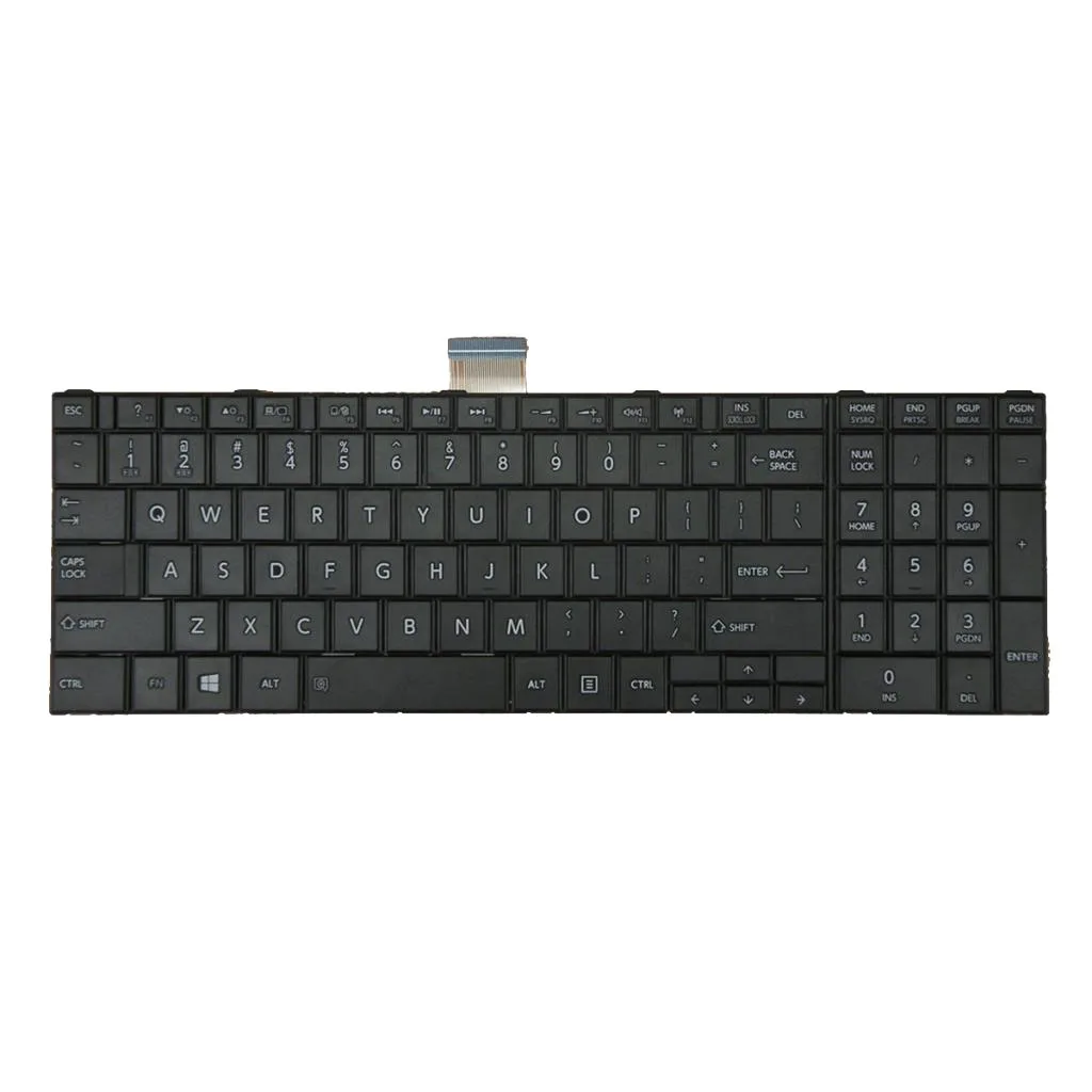 Английская раскладка для замены клавиатуры ноутбука Toshiba Satellite C850 C850D C855 C855D C870D
