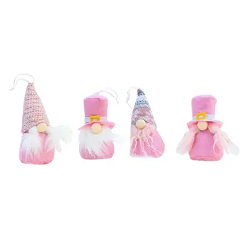 

4pcs/set Christmas Doll Swedish Tomte Santa Gnome Ornaments Hanging Xmas Tree Fireplace Decoration Home Party Supplies