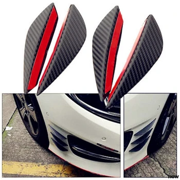 

4Pcs Fiber car auto Canards Front Bumper fin for Porsche 918 Cayman Boxster 919 718 GT3 Macan Cayenne 911 Panamera Mission