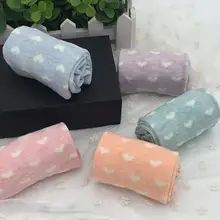 5 пар/компл. Для женщин осенне-зимние носки красочные средней длинны, без пятки, хлопковый теплый жилет в горошек и полоску, носки для девочек