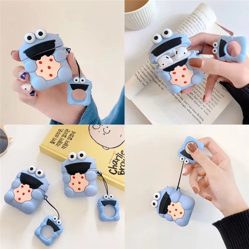 

headphone cover cute for airpods protective cover silicone for apple wireless bluetooth earphone cover cartoon with hanging cup