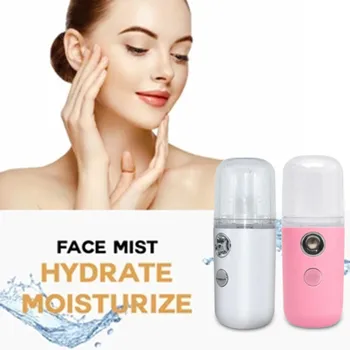 

3In1 Handy Facial Steamer Nano Mister Face Spray Bottle Mist Sprayer Skin Moisture Meter Power Bank Portable USB Rechargeable